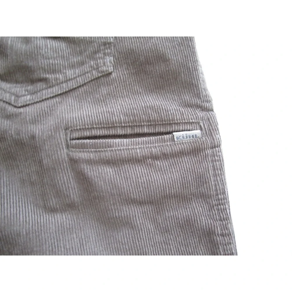KUHL Skeleton Korduroy Pants Men Brown Stretch Comfort Hiking Sz 34x31 (MP689)